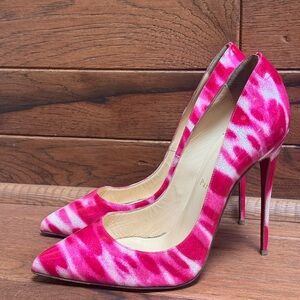 Christian Louboutin So Kate 120 Pink and white 40.5